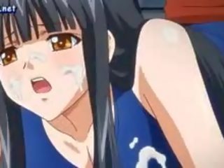 Erotic Anime babe Gives Oral In Group