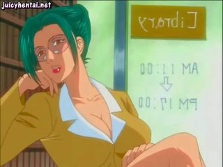 Hentai si rambut merah memberikan menghisap zakar